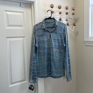 Lululemon - Quarter zip Up Pullover Long Sleeve Shirt - Multi Coloured - S